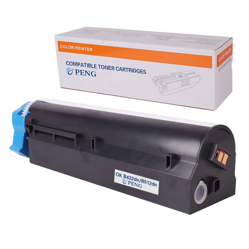 PENG Kuncheng Compatible for OKI OKIDATE B412 B432 Toner Cartridges Replacement for 45807105 412dn B432dn B512dn MB472dnw MB492dn MB562dnw Printers 7000 Pages 7K B(1-Pack Black) - Image 2